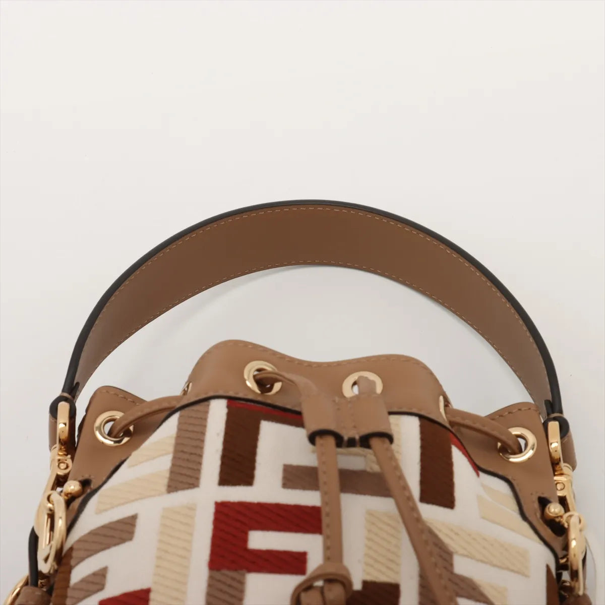 Fendi Zucca Mon Tresor Mini Canvas Two-Way Handbag Multicolor