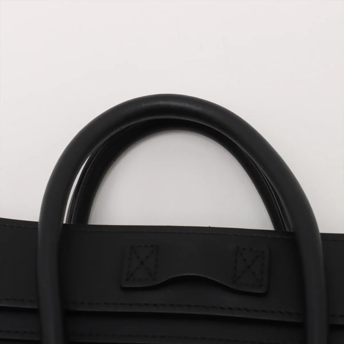 Celine Luggage Nano Shopper Leather Two-Way Handbag Black