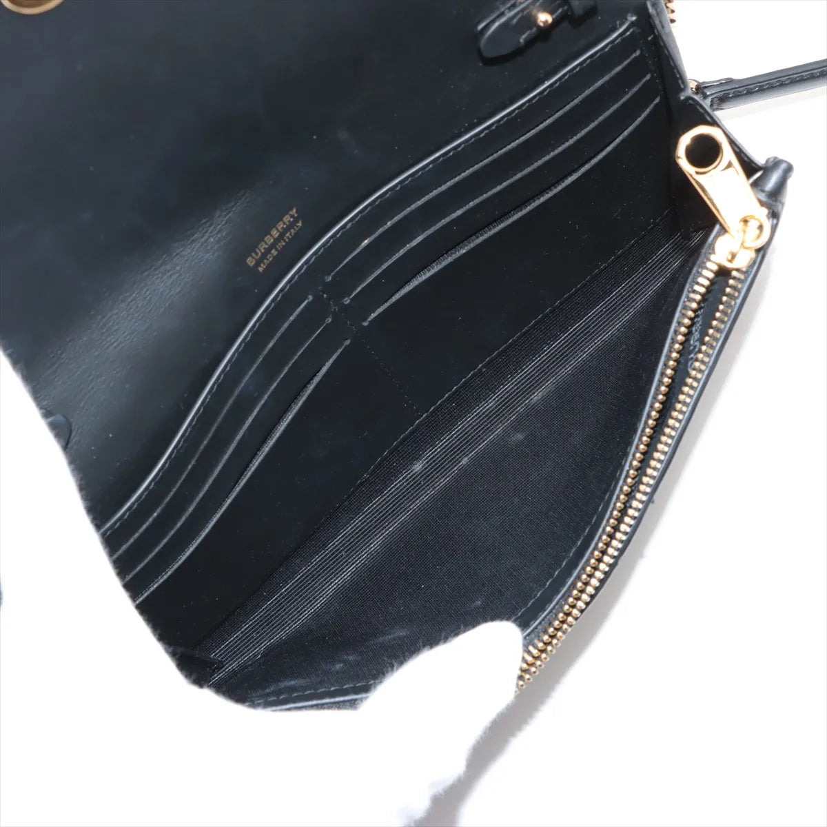 Burberry TB Quilted Lola Leather Chain Wallet Black * PREORDER *