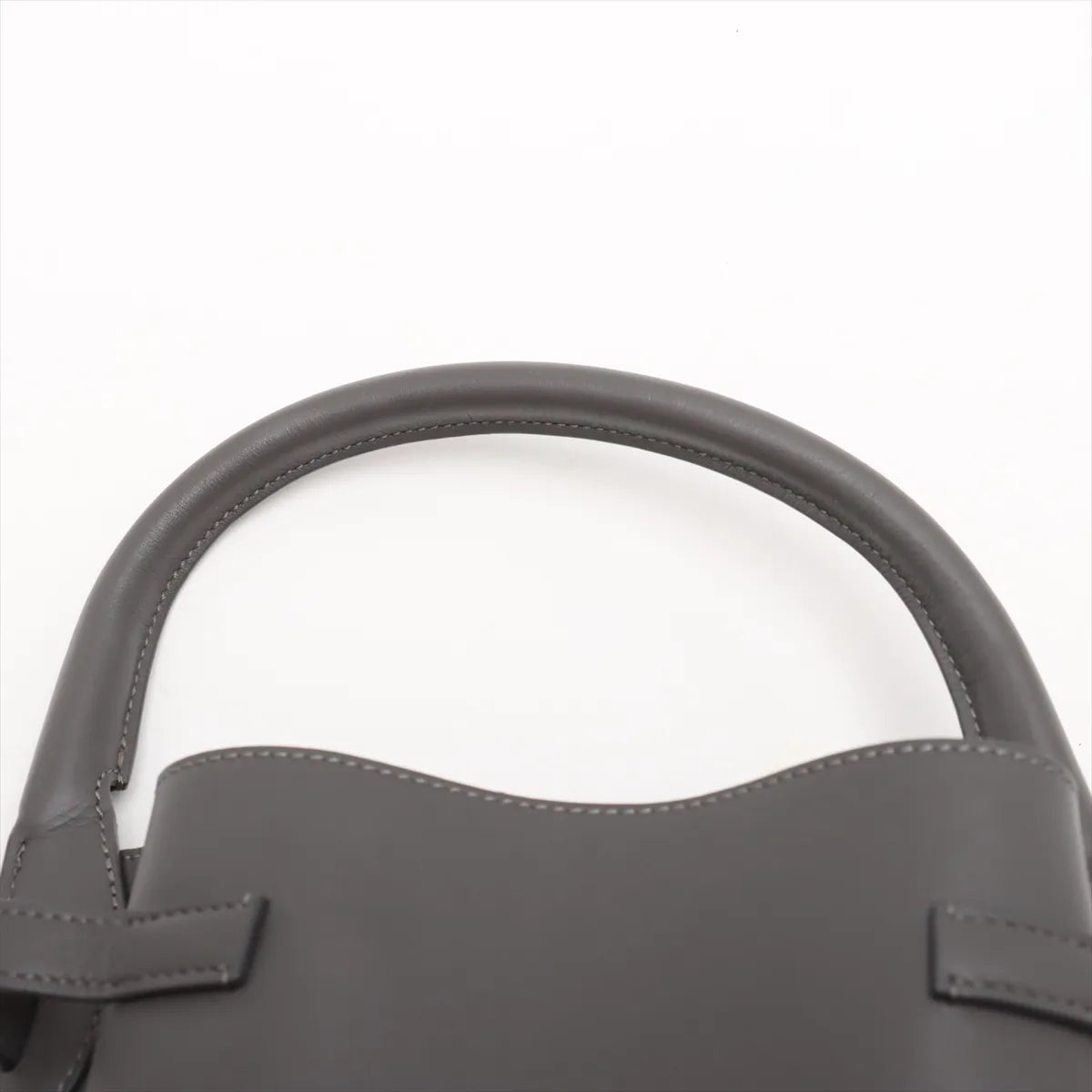 Celine Big Bag Bucket Leather Two-Way Handbag Gray