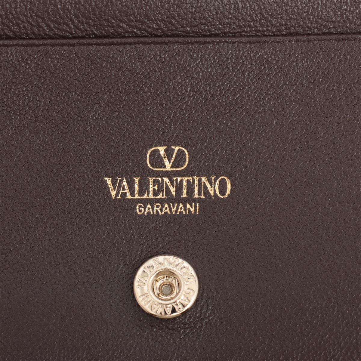 Valentino Garavani Toile Iconographe Bi-fold Wallet Beige×Brown