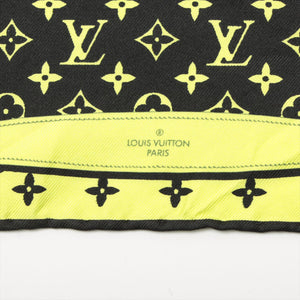 Designer Louis Vuitton Carre Bandanna Monogram Confidential Square 45 Yellow