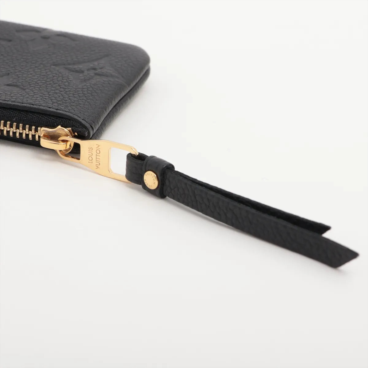Louis Vuitton Monogram Empreinte Pochette Coin Purse Black