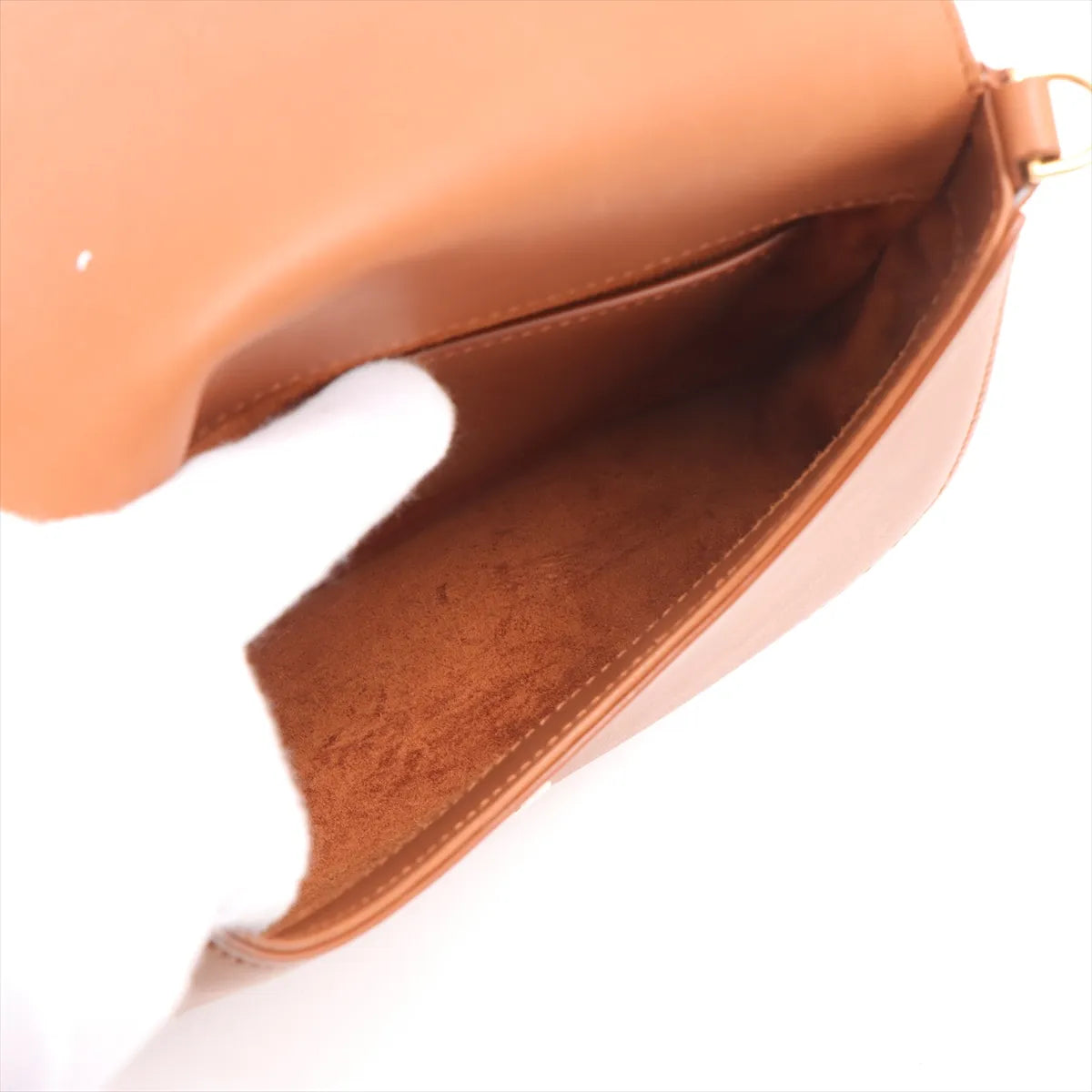 Saint Laurent Paris Voltaire Mini Canvas Leather Shoulder Bag Beige×Brown
