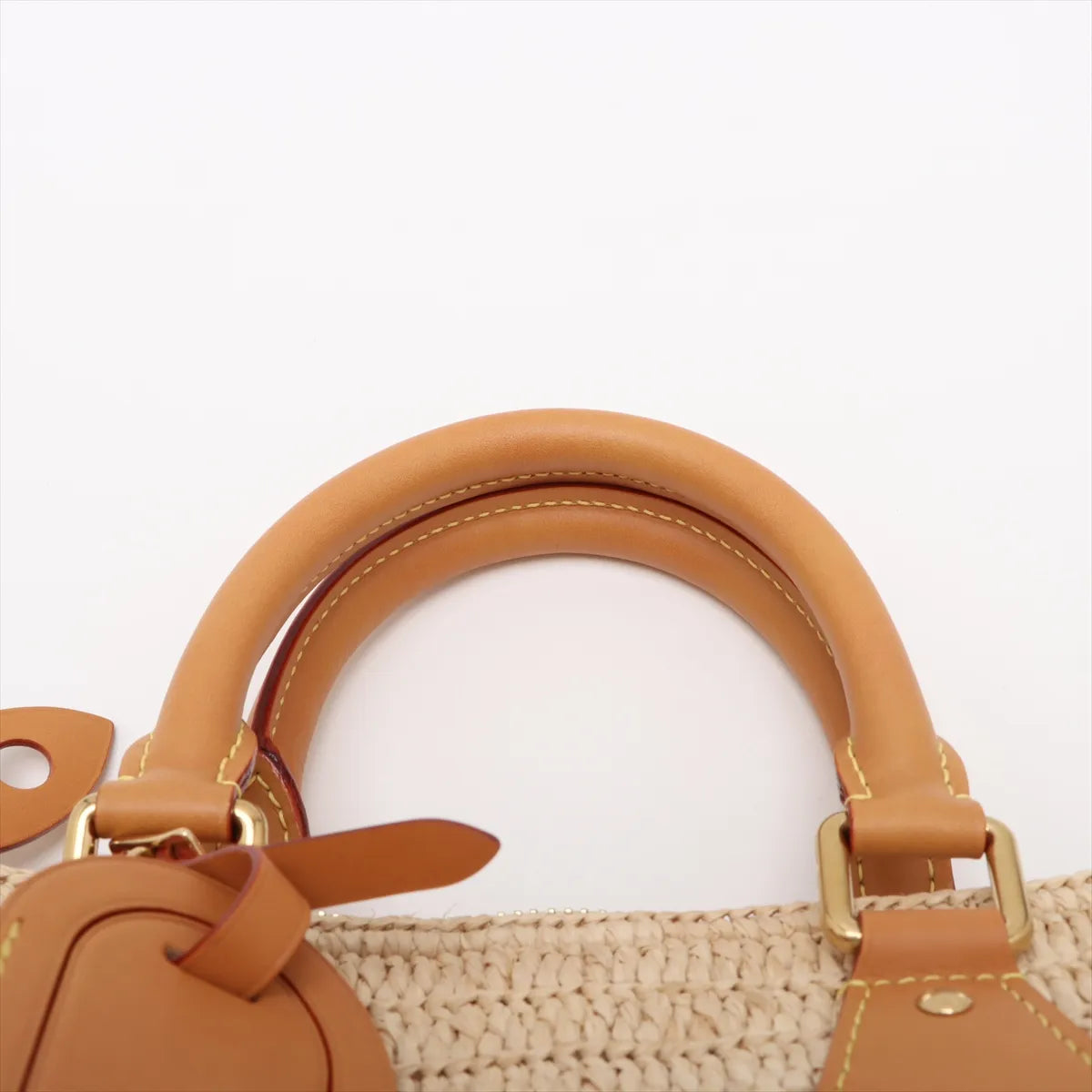 Louis Vuitton Raffia Speedy 30 Bandoulière Bag Beige