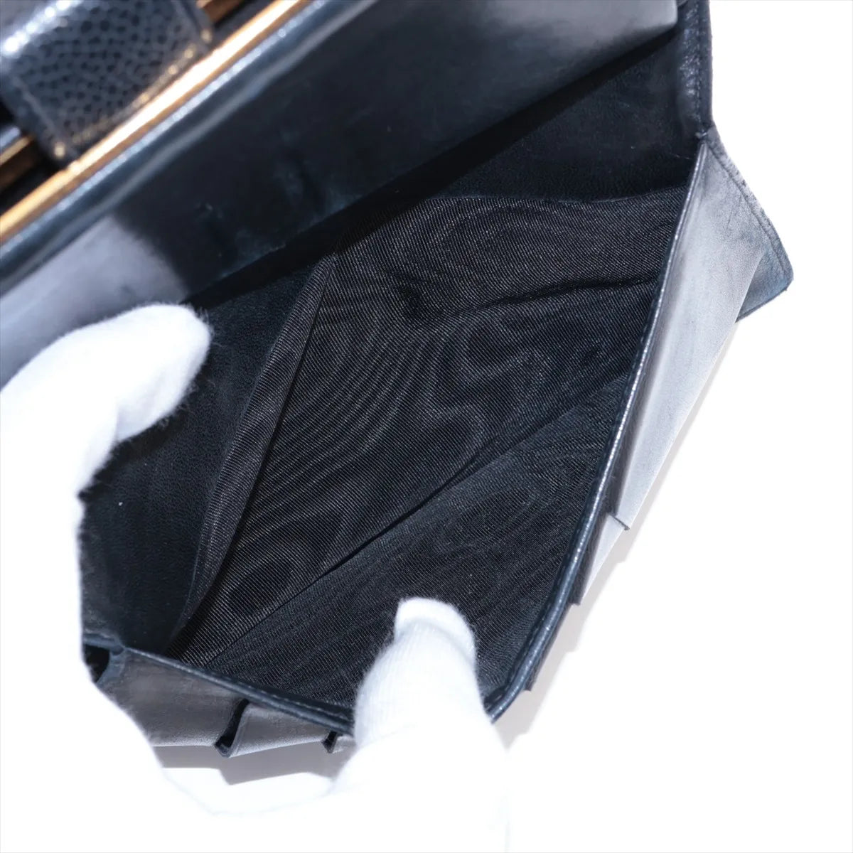 Chanel CC Logo Caviar Skin Long Wallet Black