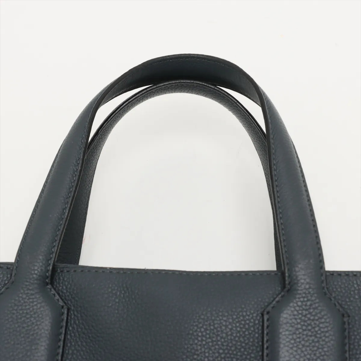 Loewe Goya Leather Two-Way Business Bag Gray