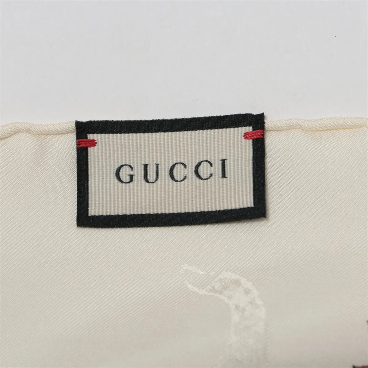 Gucci Multicolor Floral Silk Scarf Ivory