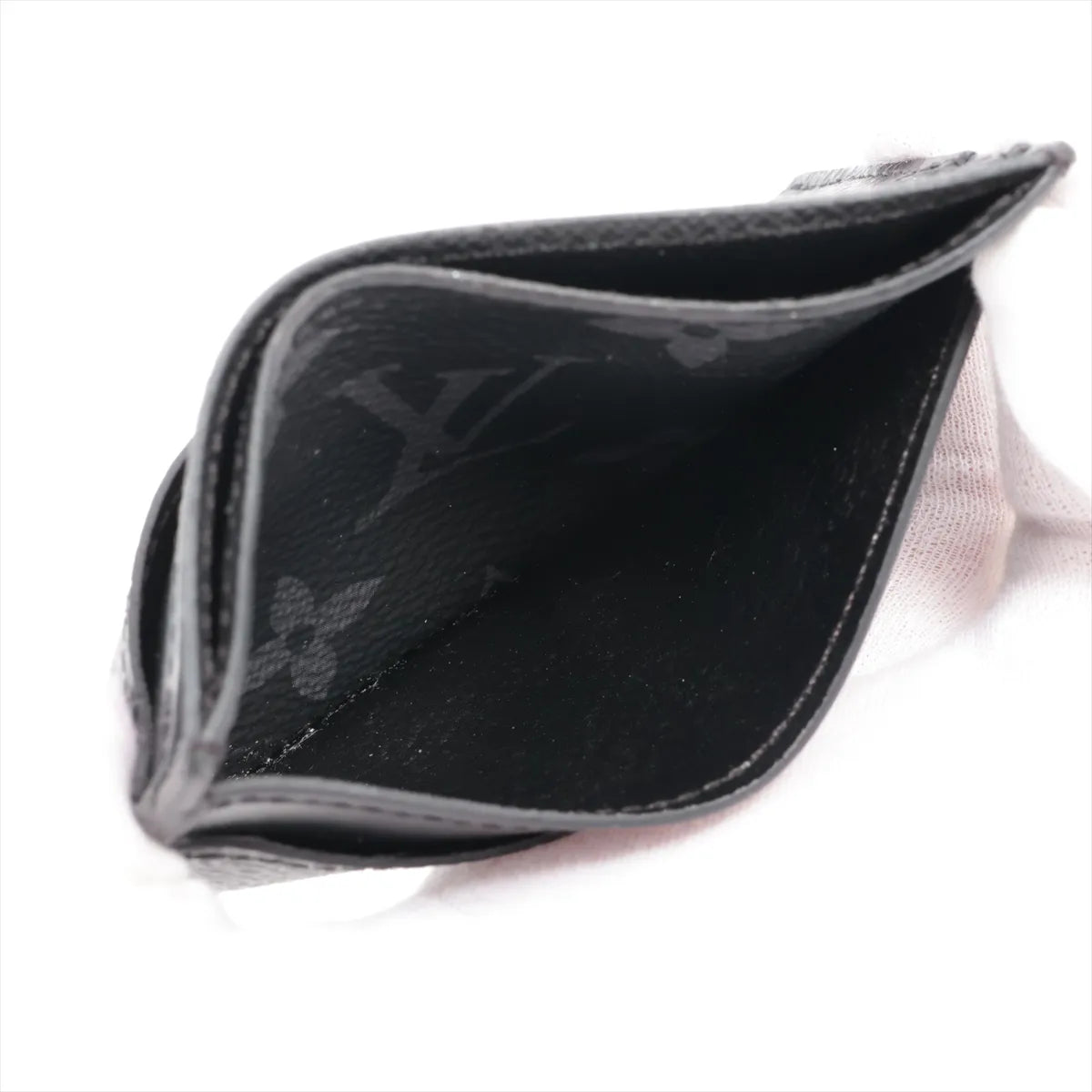 Louis Vuitton Monogram Eclipse Double Card Case Black