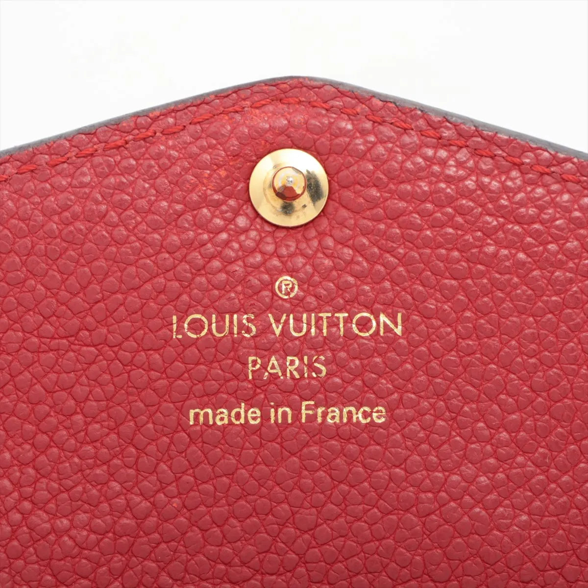 Louis Vuitton Monogram Empreinte Pochette Coin Purse Red