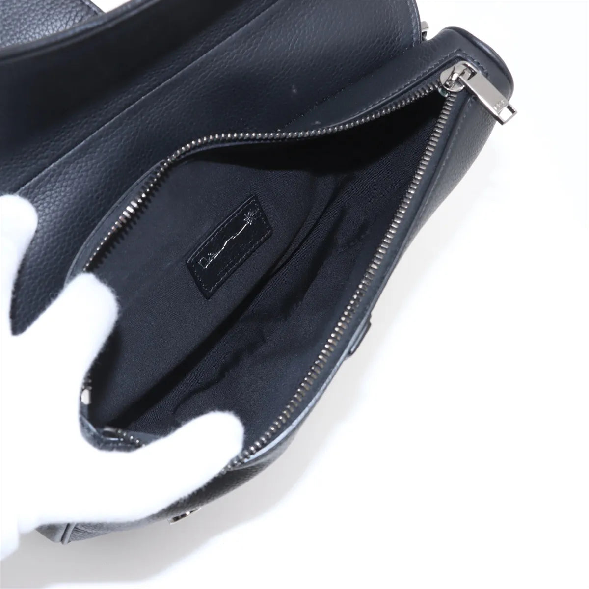 Dior x Cactus Jack Saddle Leather Sling Backpack Black