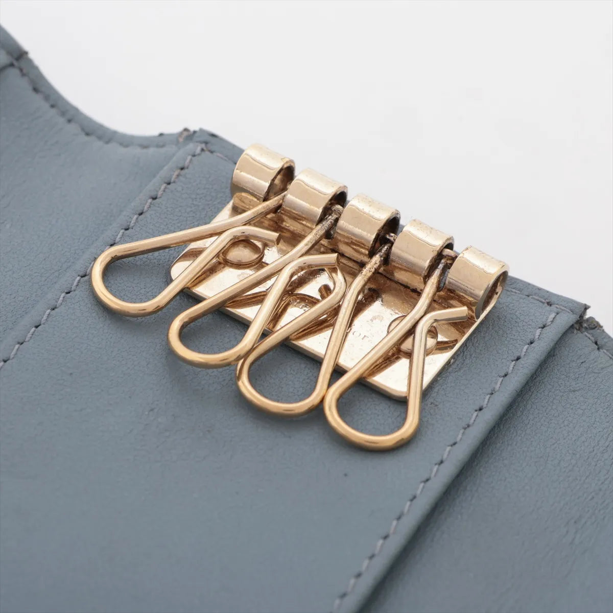 Christian Dior My Dior Cannage Aster Key Case Cloud Blue