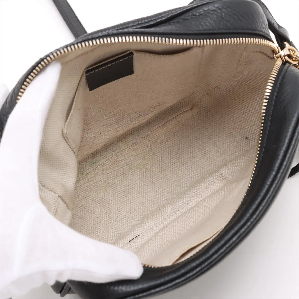 Gucci Soho Leather Shoulder Bag Black