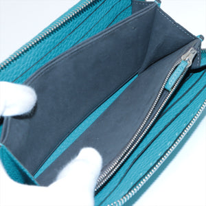 High Quality Fendi Leather Zippy Wallet Blue