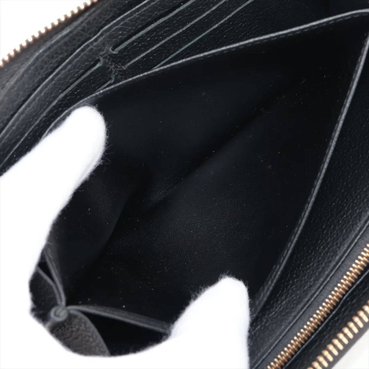 Louis Vuitton Monogram Empreinte Zippy Wallet Black