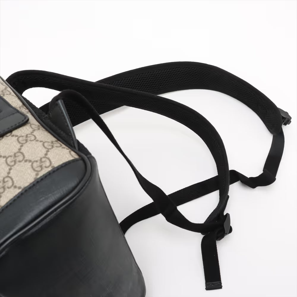 Gucci GG Supreme Backpack Beige x Black