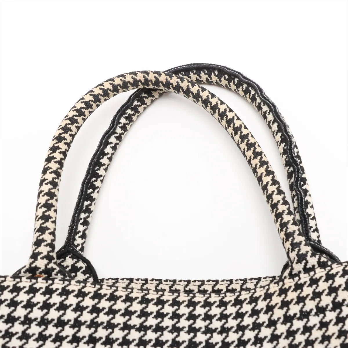 Christian Dior Medium  Canvas Book Tote Black x White