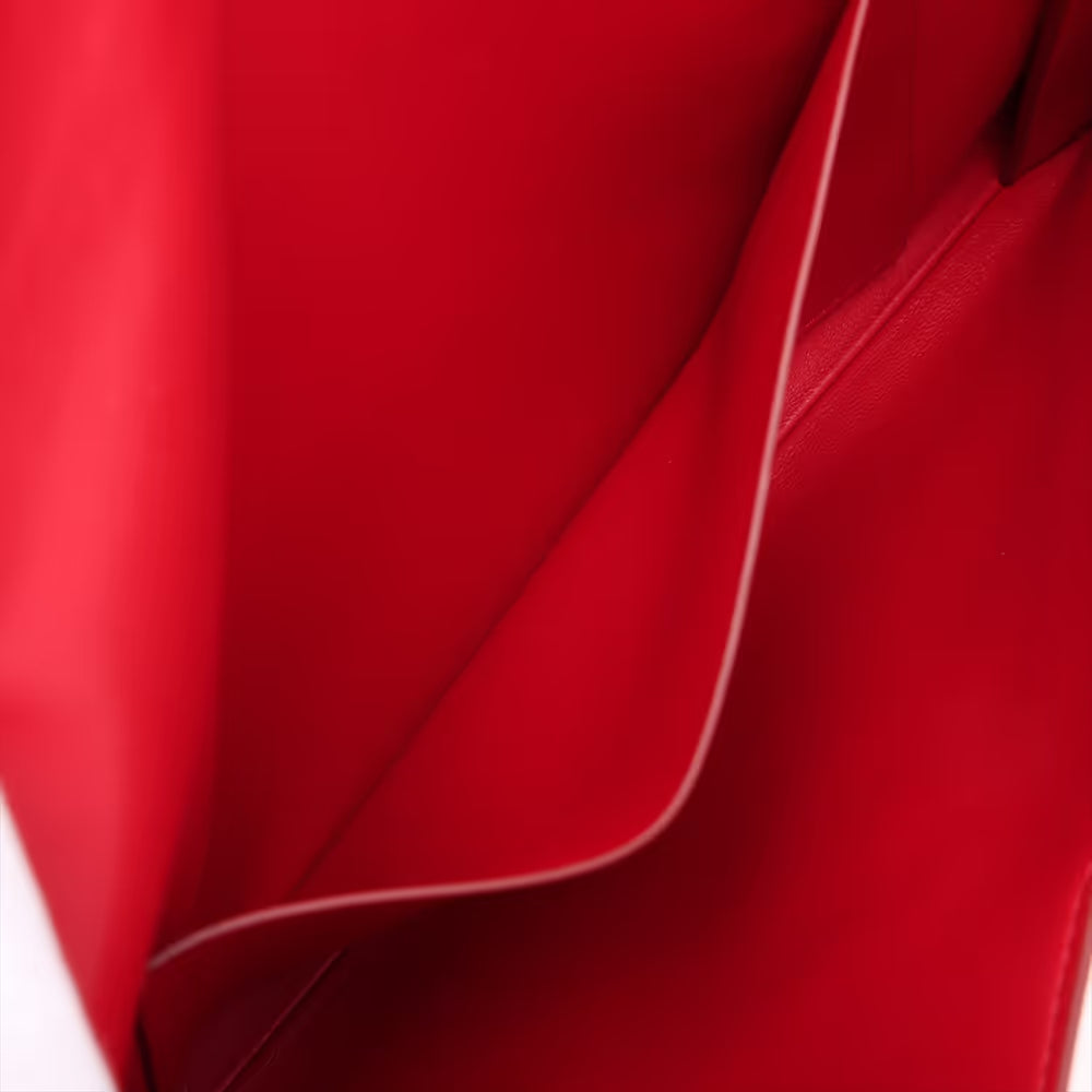 Chanel Airline Lambskin Clutch Bag Red