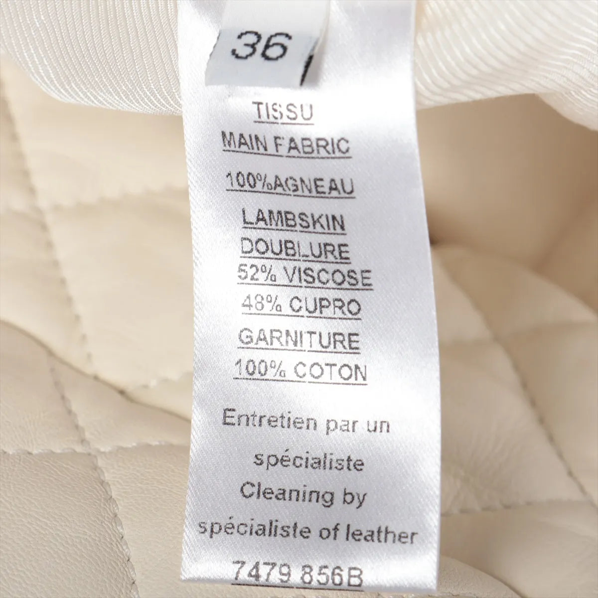 Balmain Lambskin Matelasse Blazer White