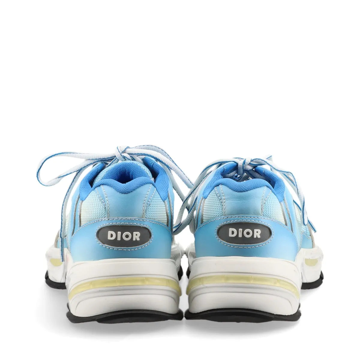 Dior CD1 Leather Fabric Men's Sneakers Blue x White