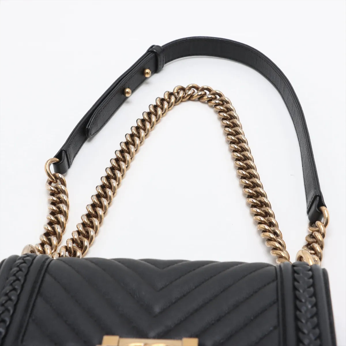 Chanel Boy Chanel 20 Small Chain Shoulder Bag Black