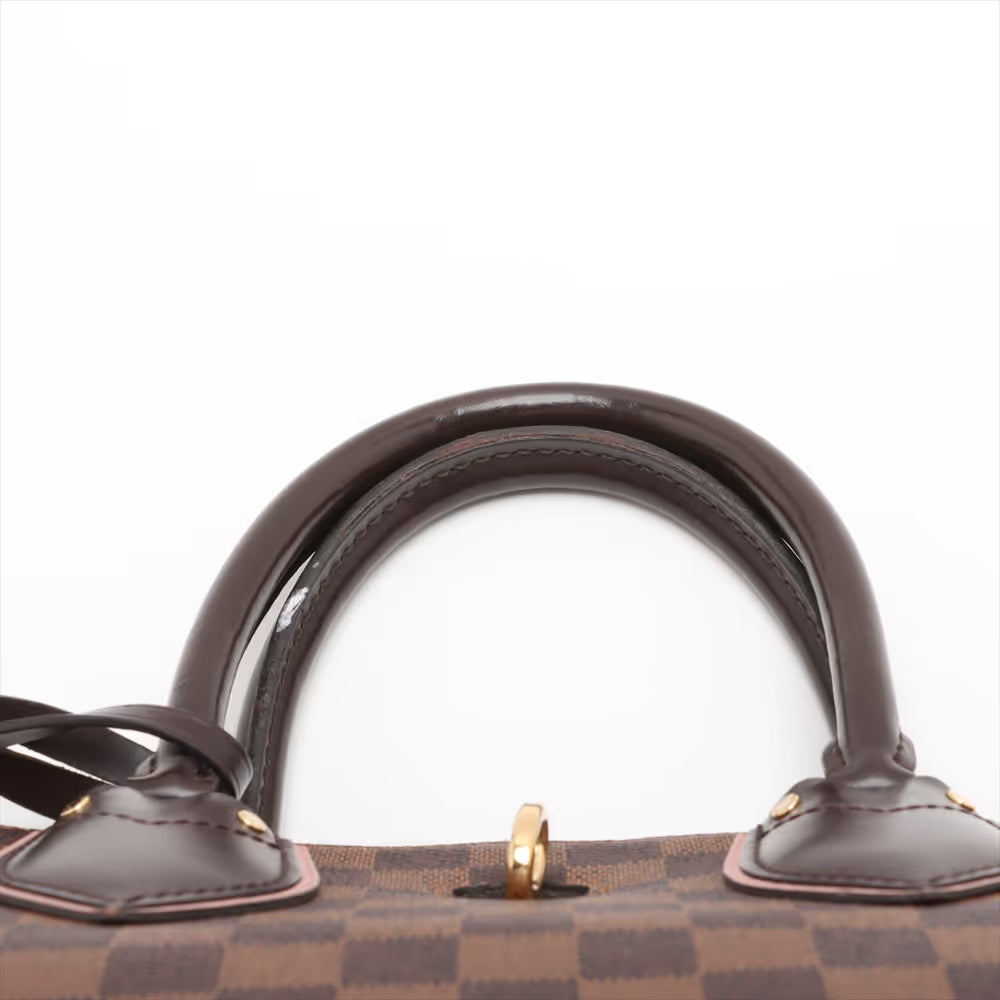Louis Vuitton Damier Ebene Normandy Brown x Old Rose