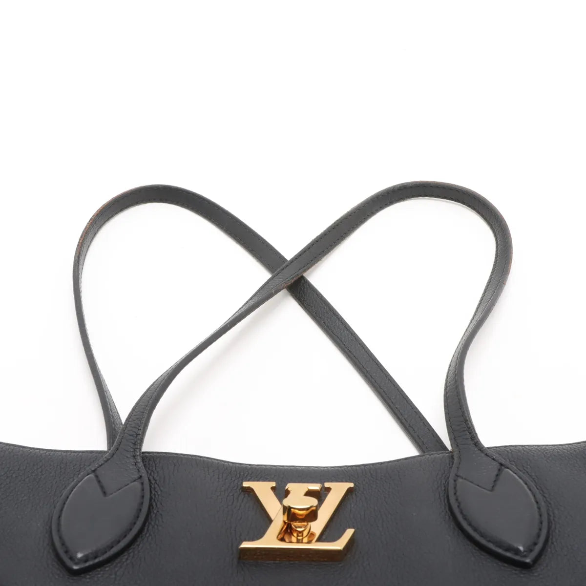 Louis Vuitton Lockme Shopper Tote Bag Black