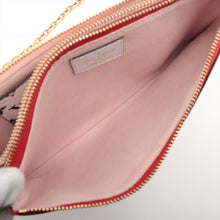 Load image into Gallery viewer, Top rated Louis Vuitton Monogram Giant Reverse Pochette Double Zip Wallet Red