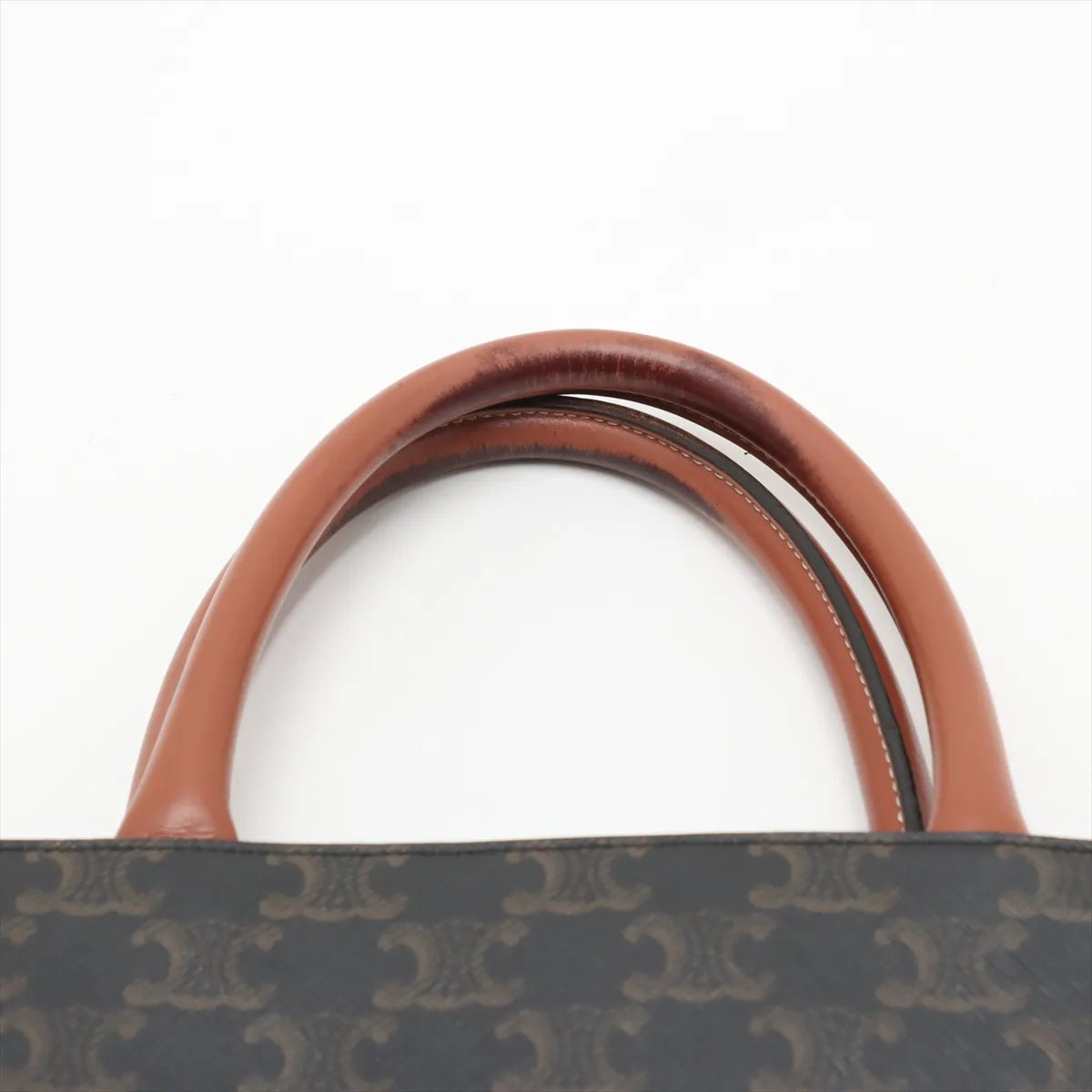 Celine Vertical Cabas Leather Two-Way Mini Tote Bag Brown