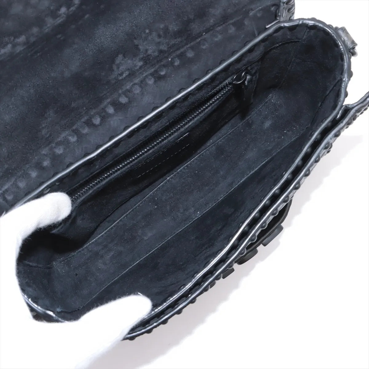 Christian Dior Dio(R)evolution Leather Shoulder Bag Black