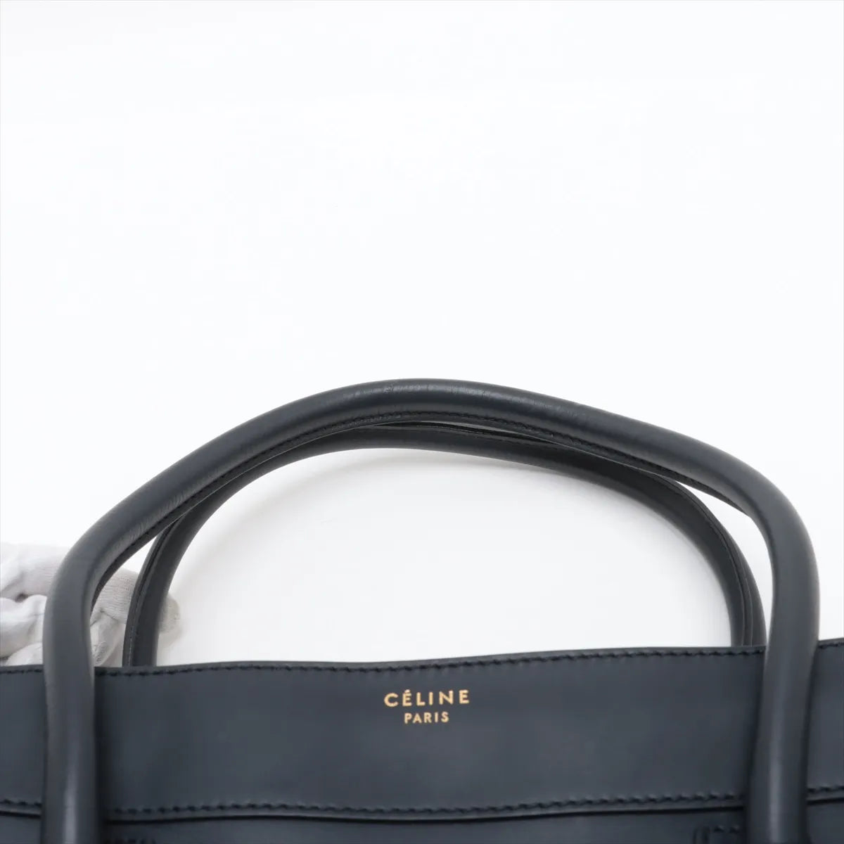 Celine Luggage Phantom Leather Handbag Navy Blue