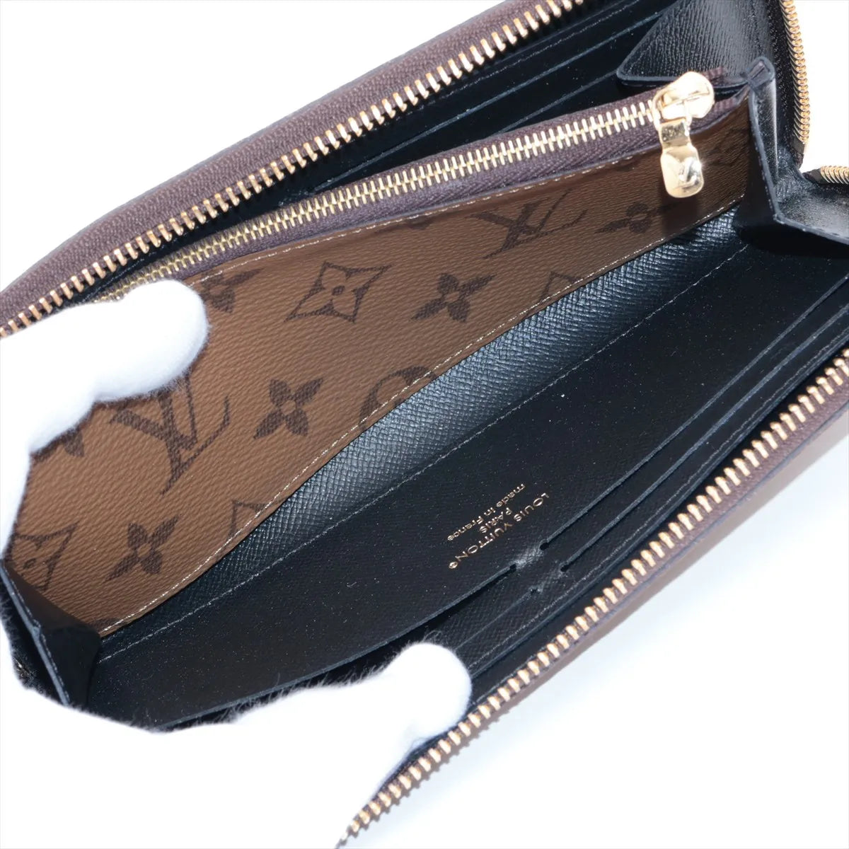 Louis Vuitton Monogram Reverse Clemence Zippy Wallet