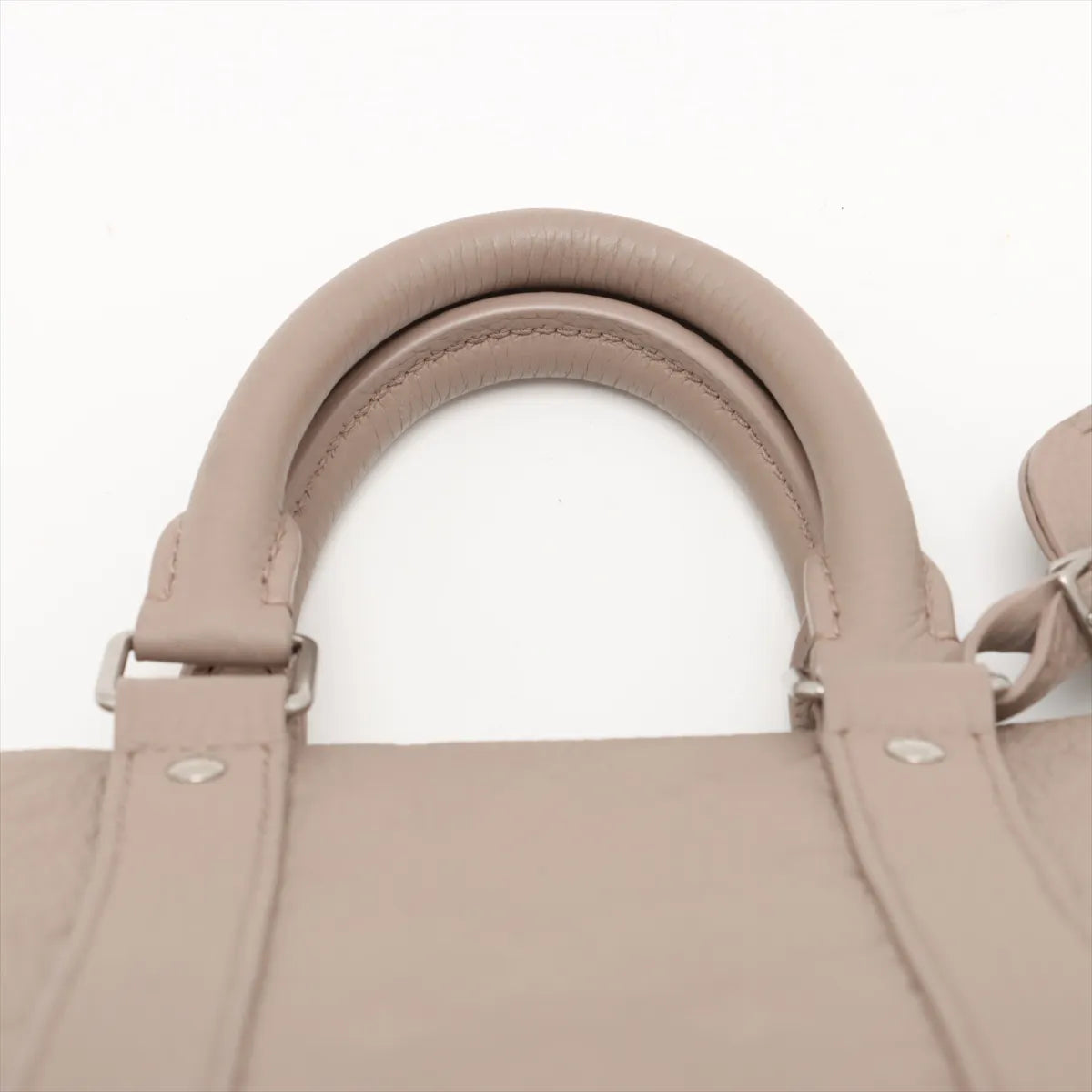 Louis Vuitton Monogram Taurillon Keepall Bandoulière 35 Riverstone Beige