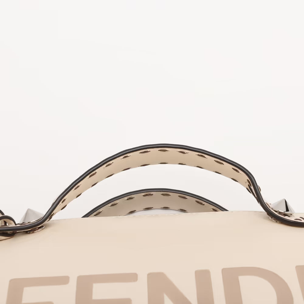 Fendi By the Way Medium Leather Two-Way Handbag Beige