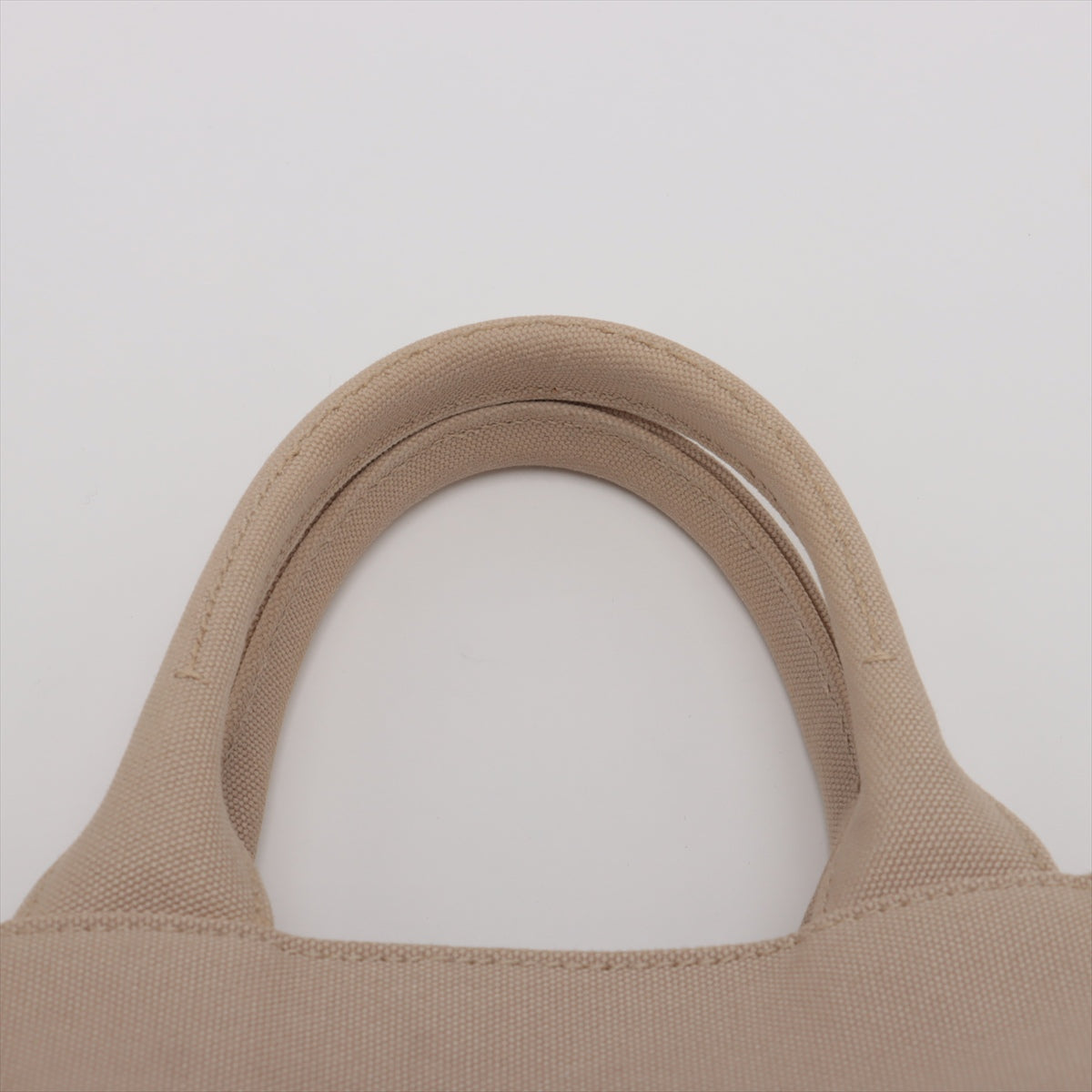 Prada Canvas Two-Way Handbag Beige