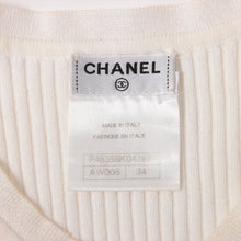 Load image into Gallery viewer, Preloved Chanel CC Button Cotton Tank Top White