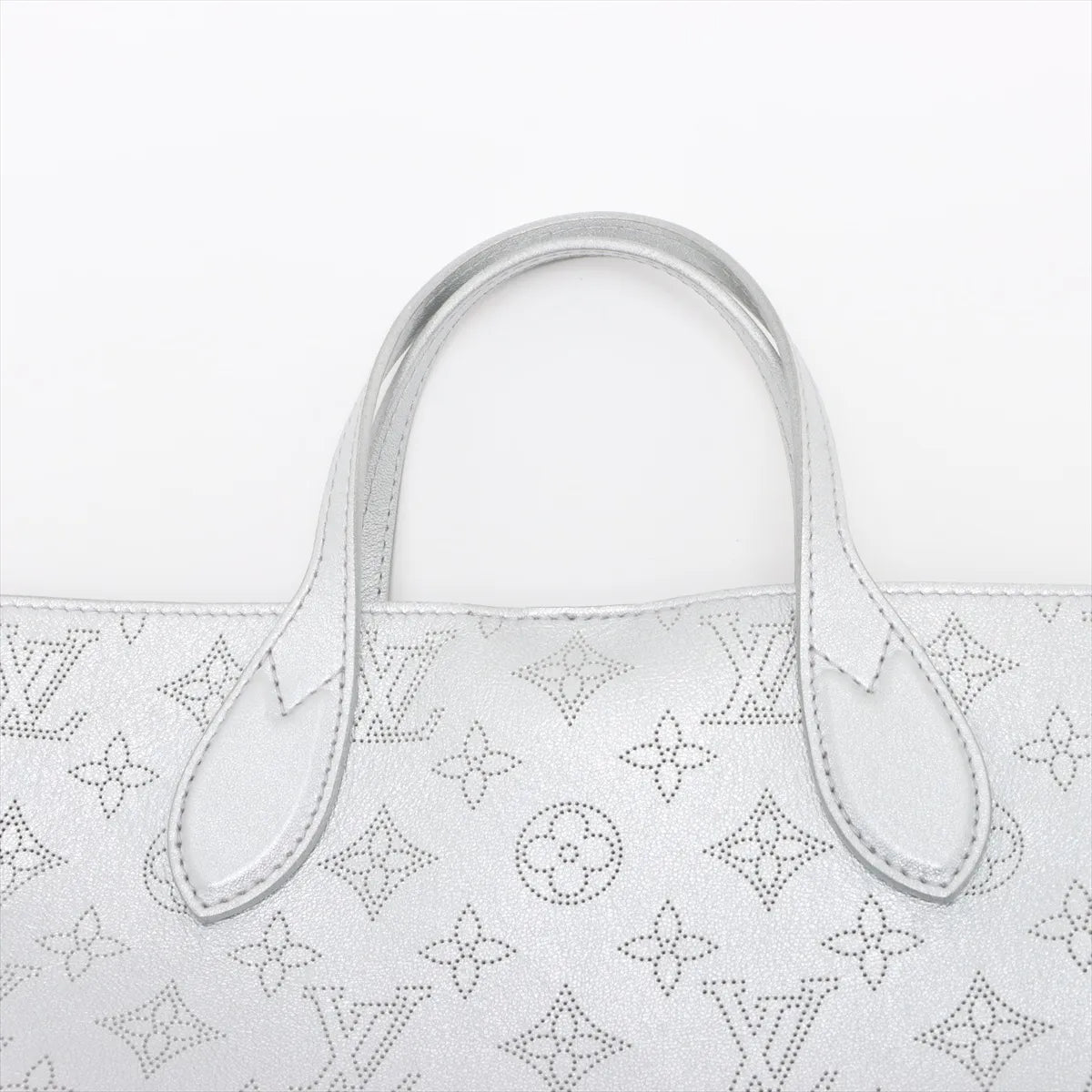Louis Vuitton Mahina Monogram Blossom PM Metallic Silver