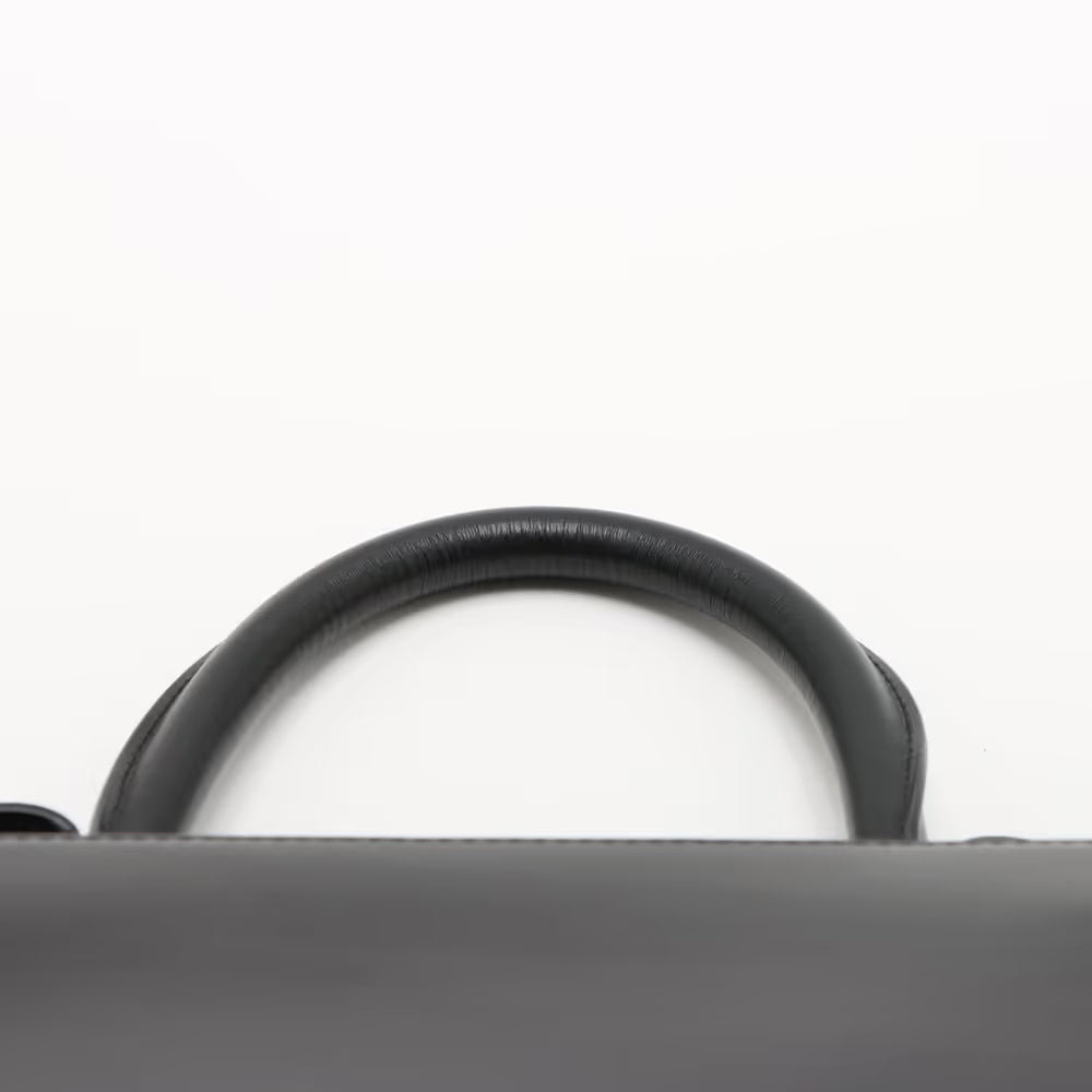 Delvaux Lumore MM Leather Two-Handbag Black x White