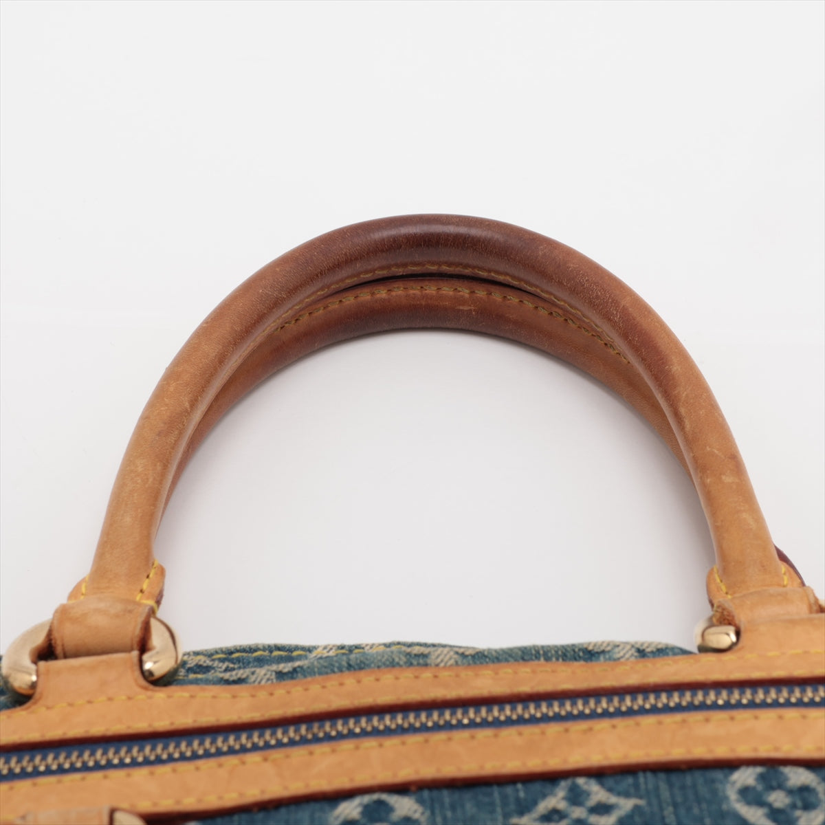 Louis Vuitton Monogram Denim Flat Shopper Tote Bag