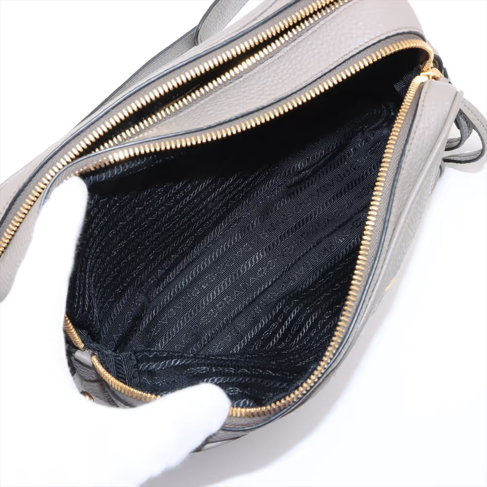 Prada Vitello Daino Leather Shoulder Bag Beige