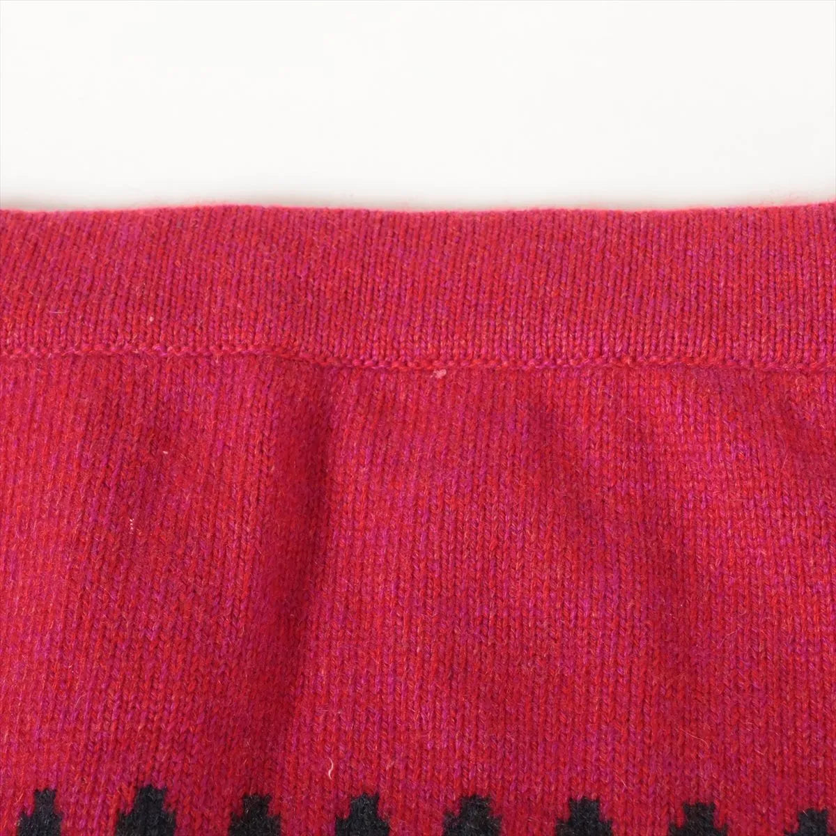 Chanel Knit Mini Skirt Red