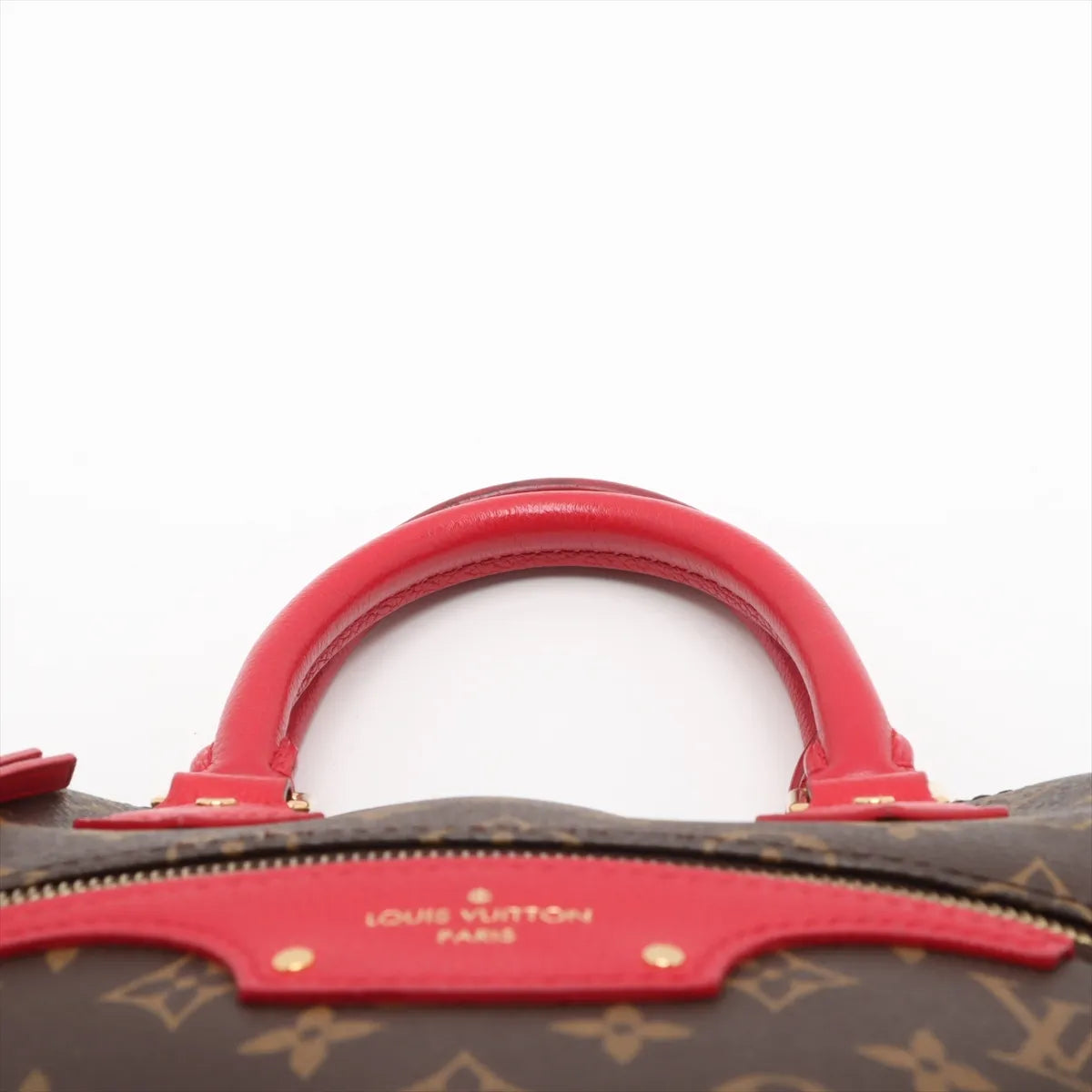 Louis Vuitton Monogram Tournelle PM Brown x Red