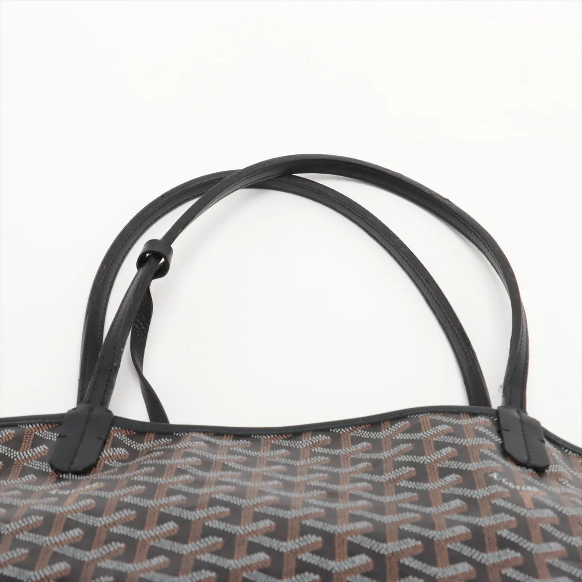 Goyard Saint Louis GM Leather Tote Bag Black