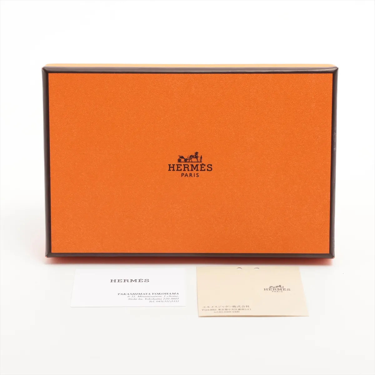 Hermès Calvi Duo Veau Epsom Coin Purse Cream Yellow