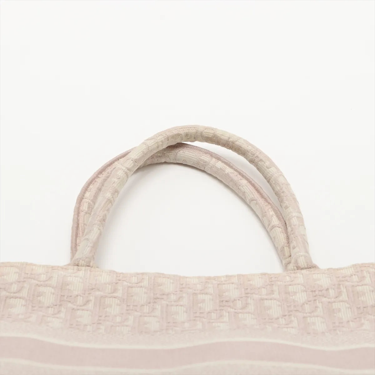 Christian Dior Oblique Book Tote Medium Canvas Bag Pink