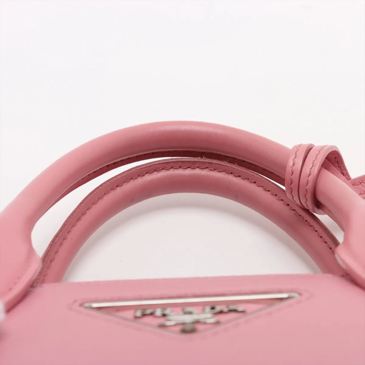 Prada Saffiano Cuir Leather Two-Way Handbag Pink