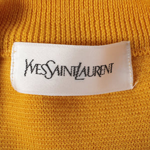 Yves Saint-Laurent Wool Cardigan Mustard Yellow