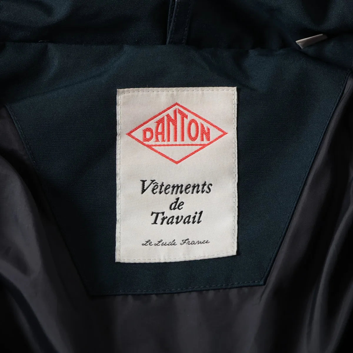 Danton Polyester Fur Down Jacket Navy Blue