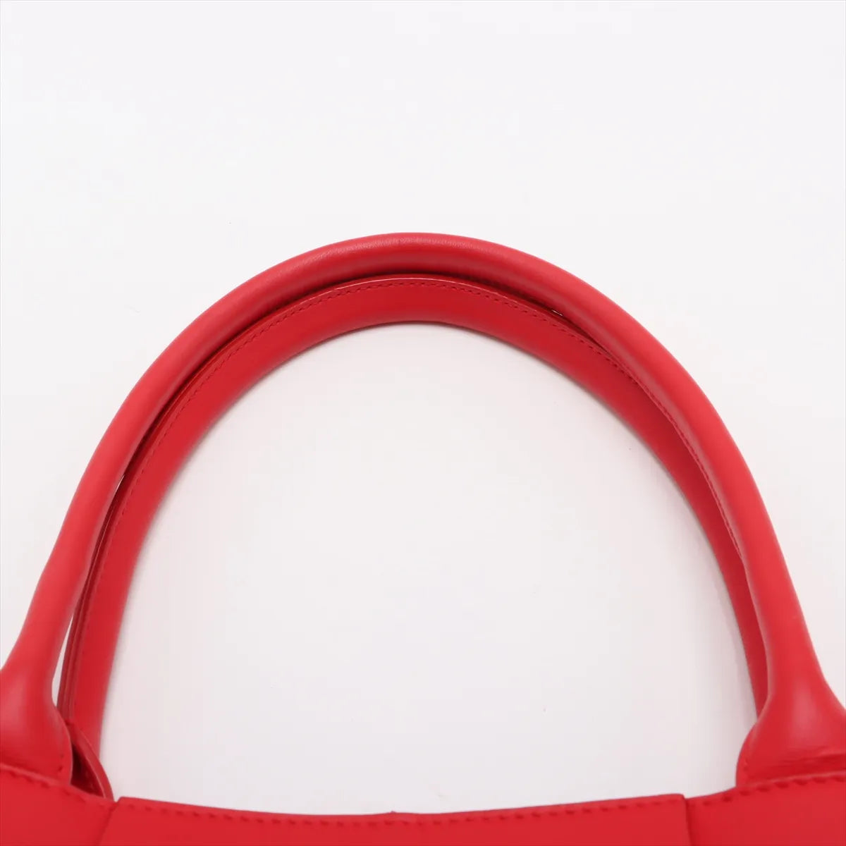 Bottega Veneta Maxi Intrecciato The Arco Tote Bag Red