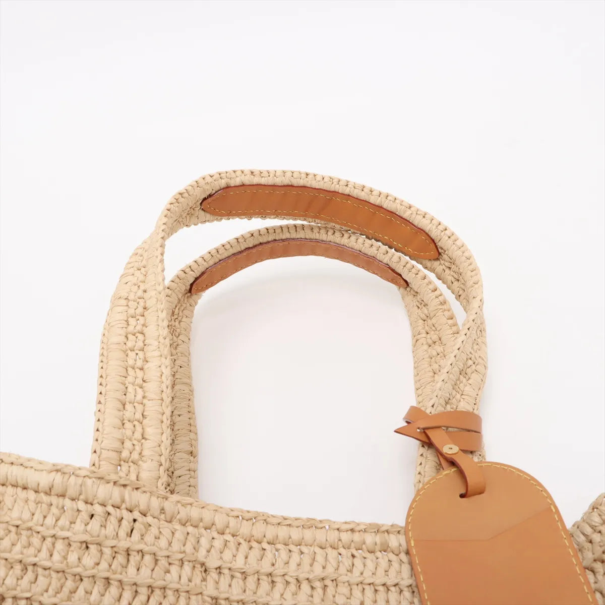 Louis Vuitton Raffia Summer Shopper Tote MM Beige